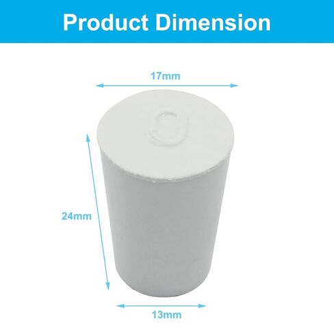 10 Pcs White Solid Rubber Stoppers 0# Tapered Lab Bungs Solid Rubber Stoppers Tapered Lab Seal Rubber Stoppers in Kuwait