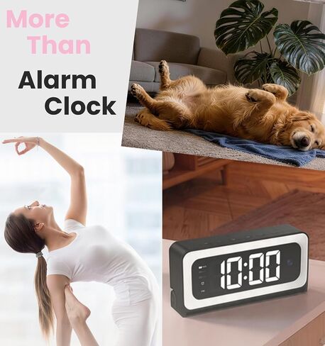 Gyliziex Clock Camera 2K, 5Ghz & 2.4Ghz WiFi Indoor Security Camera with Alarm, Full Colored Night Vision, Smart Motion Detection, Local Storage in Kuwait