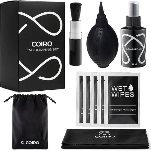 Camera Lens Cleaning Kit for DSLR and Sensitive Electronics, 9-in-1 Lens Cleaner Spray, Camera Pen, Blower, Wipes, Sensor Cleaner, Photographer Gifts & Accessories in Kuwait