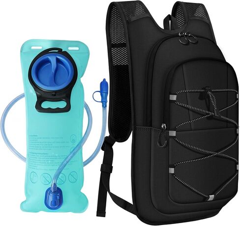 MIYCOO Hydration Backpack - Hiking Water Backpack with 2L Water Bladder | Running Hydration Vest Backpack for Men Women, Lightweight Hydration Pack for Hiking, Cycling, Climbing in Saudi Arabia