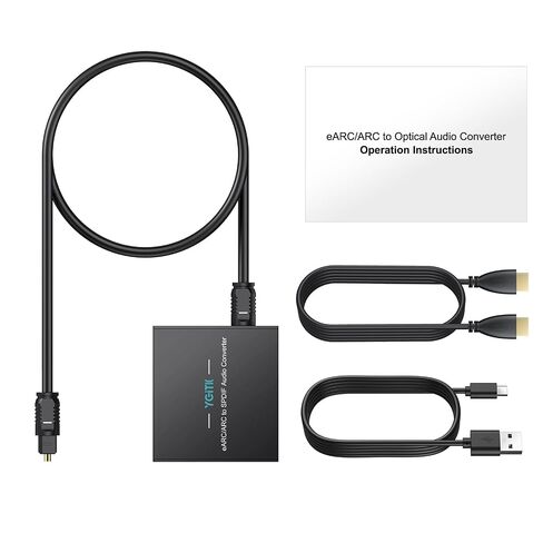 مستخرج الصوت eARC، محول HDMI ARC إلى الصوت البصري، eARC/ARC HDMI إلى محول الصوت البصري، محول الصوت HDMI ARC 24 بت/192 كيلو هرتز، يدعم PCM 2.0/Dolby/DTS 5.1 للتلفزيون ومكبرات الصوت والمسرح المنزلي in Kuwait