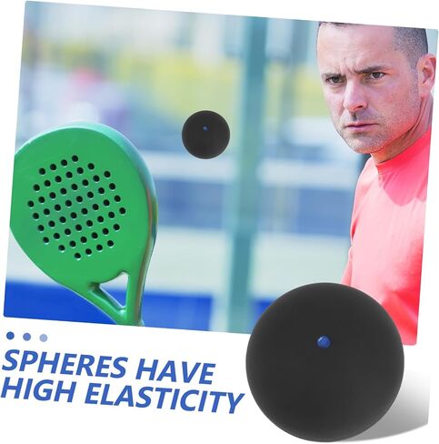 TEHAUX Competition Training Squash Ball Single Blue Dot Rubber High Elasticity Sports Ball for Beginner and Professional Practice in Kuwait