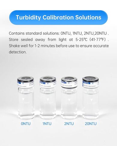 2-in-1 Turbidity & Suspended Solids Tester, ISO 7027 Compliant, Dual Path Detection Tech, Portable Turbidity & TSS Meter with Data Storage for Sewage, Measurement Range: 0–1000 NTU & 0–1000 mg/L in Kuwait