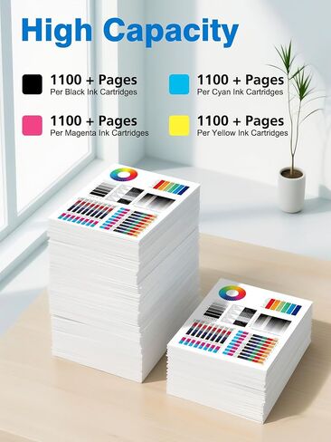 Weemay 252XL خراطيش الحبر التحرير والسرد استبدال المعاد تصنيعها لخراطيش الحبر Epson 252XL لطابعة Epson Workforce WF-3640 WF-3620 WF-7720 WF-7710 WF-7620 WF-7610 WF-7210 WF-7110 (10 عبوات) in Kuwait