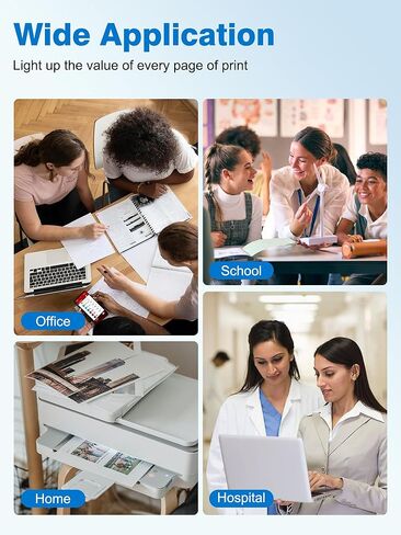 Weemay 252XL خراطيش الحبر التحرير والسرد استبدال المعاد تصنيعها لخراطيش الحبر Epson 252XL لطابعة Epson Workforce WF-3640 WF-3620 WF-7720 WF-7710 WF-7620 WF-7610 WF-7210 WF-7110 (10 عبوات) in Kuwait