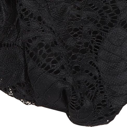 Tnfeeon Bonnet Casual Hat Fashion Beaded Lace Breathable Loose Lazy Beanie for Women(27 * 23 * 2cm Black) in Kuwait