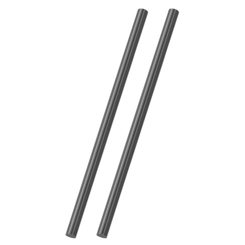 uxcell 2Pcs Carbon Fiber Rods, 8mm Dia 305mm Length 5/16"x12" Solid Matte Round Bar Pole for RC Airplane Cars Model Kite Wing Tube Quadcopter Arm DIY Craft, Black in Kuwait