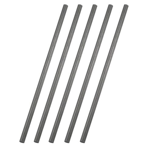 uxcell 2Pcs Carbon Fiber Rods, 8mm Dia 305mm Length 5/16"x12" Solid Matte Round Bar Pole for RC Airplane Cars Model Kite Wing Tube Quadcopter Arm DIY Craft, Black in Kuwait