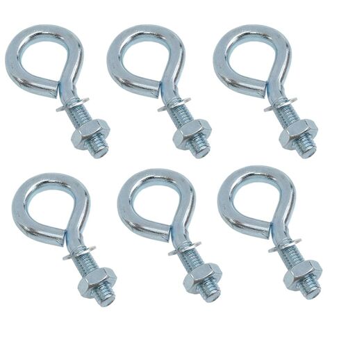 yukata 5/16 "x 1.18" Male Threaded Machinery Lifting Ring Bolts with Nut Shoulder Hook Bolt Eye Bolts Marine Expansion Class for Furniture Repair, Lathe, Fixture and Machinery 6Set in Kuwait