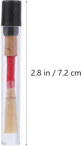Totority 3 Pcs Handmade Wooden Oboe Reeds Single Pack Red Thread Replacement Reeds Natural Instrument Accessories for Oboe Players in Kuwait