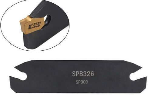 شفرة قطع كربيد CNC SPB326-S مع إدراج SP300 ZQMX3N11، طول 110 مم، ارتفاع الشفرة 26 مم، سمك 2.4 مم لشبه تشطيب الفولاذ in Kuwait