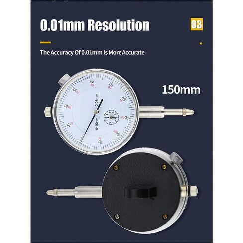 0.01mm Resolution Dial Indicator Magnetic Table Holder Stand Gauge Universal Stand Base Indicator Measurement Tool in Saudi Arabia