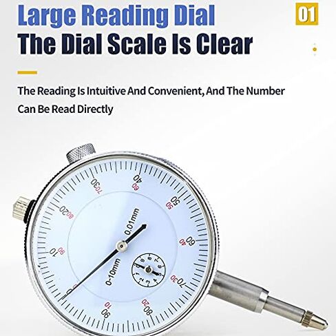0.01mm Resolution Dial Indicator Magnetic Table Holder Stand Gauge Universal Stand Base Indicator Measurement Tool in Saudi Arabia