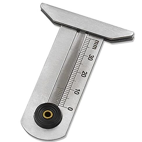 Manufacturer's Direct Tire Tread Vernier Depth Gauge 0-30mm Stainless Steel Ruler Pattern Safety in Kuwait