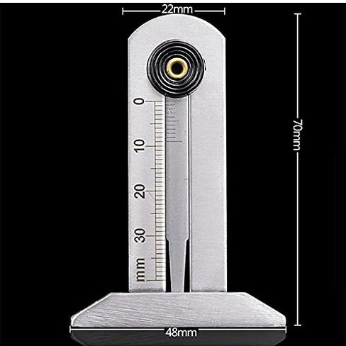 Manufacturer's Direct Tire Tread Vernier Depth Gauge 0-30mm Stainless Steel Ruler Pattern Safety in Kuwait