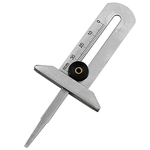 Manufacturer's Direct Tire Tread Vernier Depth Gauge 0-30mm Stainless Steel Ruler Pattern Safety in Kuwait