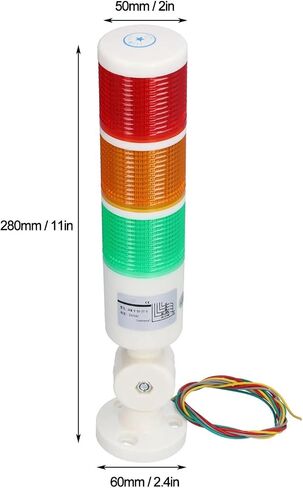 ضوء برج إشارة LED 3 ألوان إنذار ضوء جهاز تحذير قابل للطي AC220V in Kuwait
