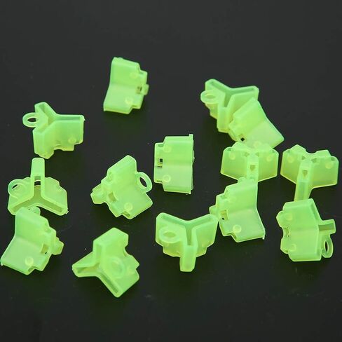 50PCS Treble Hook Protective Casing Polyethylene Safety Cover Fluorescent Green Bonnets in Kuwait