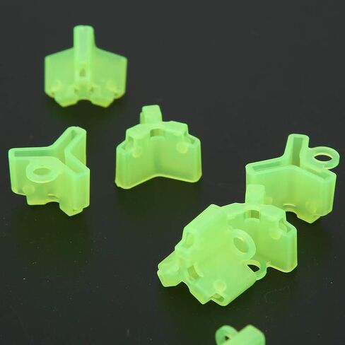 50PCS Treble Hook Protective Casing Polyethylene Safety Cover Fluorescent Green Bonnets in Kuwait