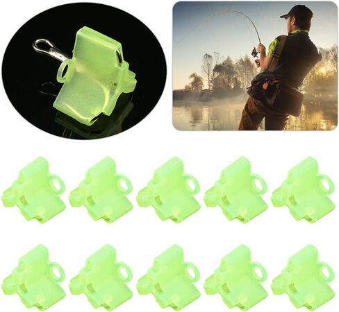 50PCS Treble Hook Protective Casing Polyethylene Safety Cover Fluorescent Green Bonnets in Kuwait
