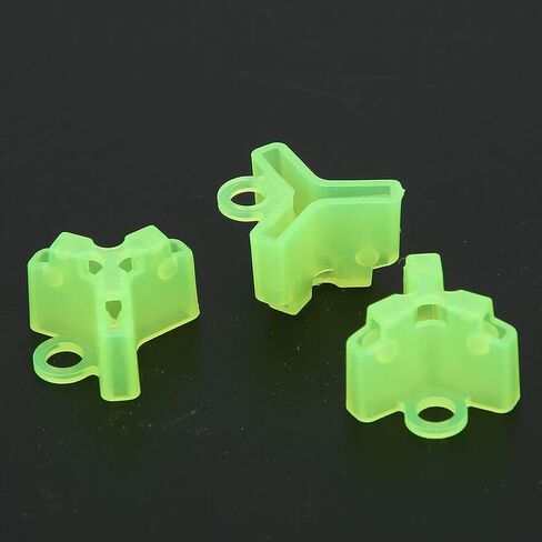 50PCS Treble Hook Protective Casing Polyethylene Safety Cover Fluorescent Green Bonnets in Kuwait