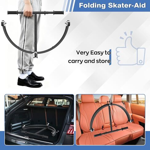 IMAYCC Skate Aid for Kids, Roller Skate Trainer for Kids Toddler Adjustable Height Outdoor Training Walker in Kuwait