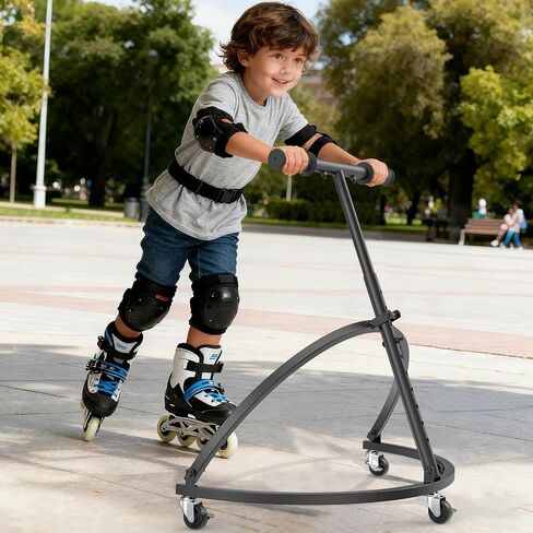 IMAYCC Skate Aid for Kids, Roller Skate Trainer for Kids Toddler Adjustable Height Outdoor Training Walker in Kuwait