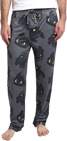 Bioworld How To Train Your Dragon Toothless All-Over Print Men’s Sleep Pajama Pants in Saudi Arabia