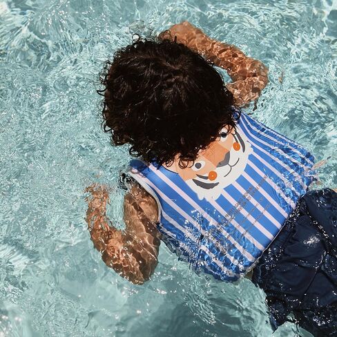 سترة سباحة SUNNYLiFE، ​​3-6 سنوات، أزرق، EPE/مطاط طبيعي/بوليستر، 15.75x14.17x1.97 بوصة، 1.49 رطل in Kuwait