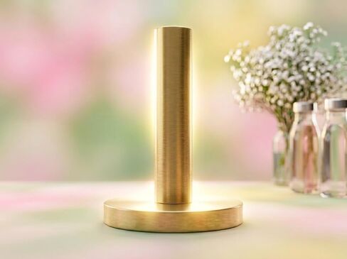 MY DRAP Napkin Roll Stand – Modern Metal Napkin Holder for Tabletop Use – Fits All MY DRAP Disposable Cloth Napkin Rolls – Elegant Dining & Entertaining Accessory - Gold finish in Kuwait