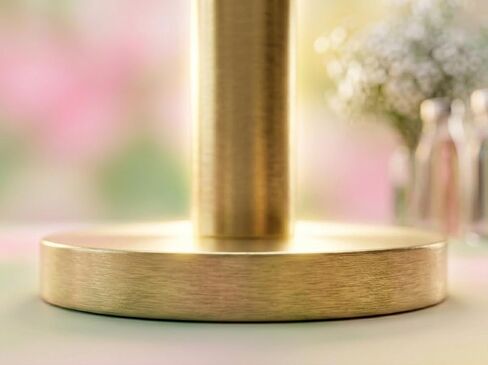 MY DRAP Napkin Roll Stand – Modern Metal Napkin Holder for Tabletop Use – Fits All MY DRAP Disposable Cloth Napkin Rolls – Elegant Dining & Entertaining Accessory - Gold finish in Kuwait