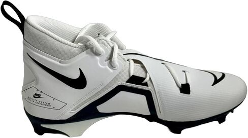 حذاء كرة القدم Nike Alpha Menace Pro 3 Mid للرجال باللون الأبيض والأسود CT6649-100 مقاس 13.5 متوسط ​​أمريكي in Kuwait