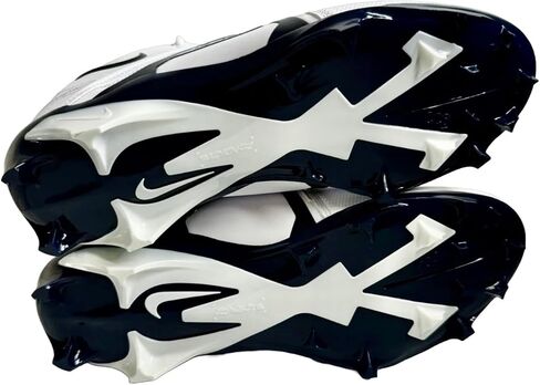 حذاء كرة القدم Nike Alpha Menace Pro 3 Mid للرجال باللون الأبيض والأسود CT6649-100 مقاس 13.5 متوسط ​​أمريكي in Kuwait