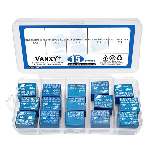 5 قيم * 3 قطعة = 15 قطعة مجموعات تتابع الطاقة 5 دبابيس DC SRD-05VDC-SL-C SRD-06VDC-SL-C SRD-09VDC-SL-C SRD-12VDC-SL-C SRD-24VDC-SL-C PCB التتابع 5V 6V 9V 12V 24V in Kuwait