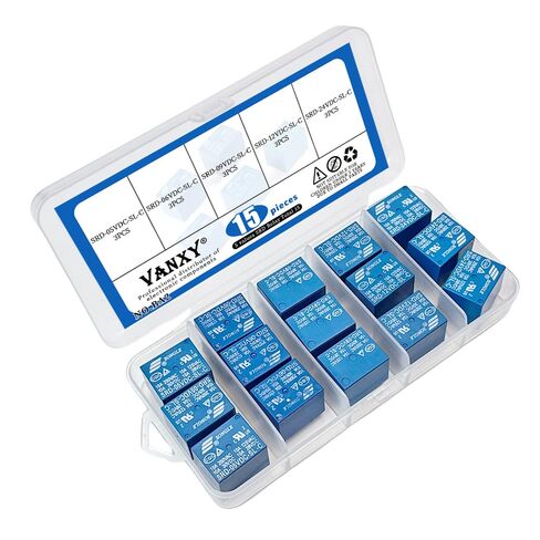 5 قيم * 3 قطعة = 15 قطعة مجموعات تتابع الطاقة 5 دبابيس DC SRD-05VDC-SL-C SRD-06VDC-SL-C SRD-09VDC-SL-C SRD-12VDC-SL-C SRD-24VDC-SL-C PCB التتابع 5V 6V 9V 12V 24V in Kuwait