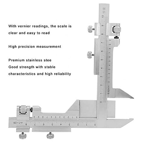 M1-26 Stainless Steel Gear Tooth Vernier Caliper Thickness Gauge Measuring Tools in Kuwait