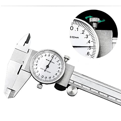 Metric Gauge Precision Dial Vernier Caliper Measuring Tool 0-150mm Shock-Proof Carbon Steel Multifunctional Ruler in Kuwait