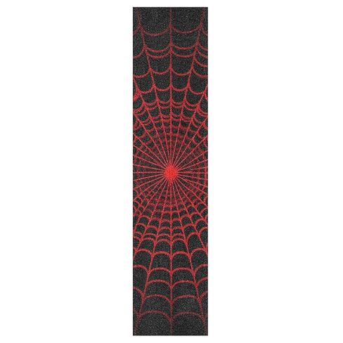 Bolaz Longboard Scooter Skateboard Grip Tape Sheet Deck Design Red Spiderweb Sandpaper Griptape Non Slip Tape Waterproof 44" x 10" in Kuwait