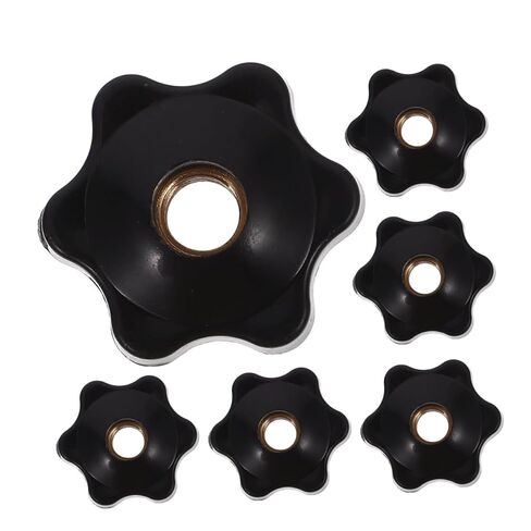 6pcs Adjustable Handle Screw Knob Plastic Hand Grip Knurled Knobs Easy Hand Tightening for Doors Equipment in Kuwait