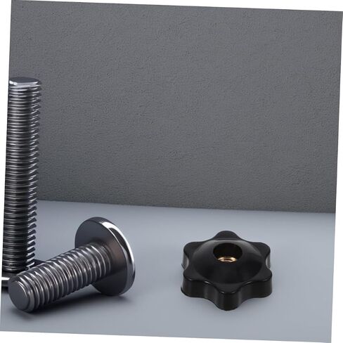6pcs Adjustable Handle Screw Knob Plastic Hand Grip Knurled Knobs Easy Hand Tightening for Doors Equipment in Kuwait