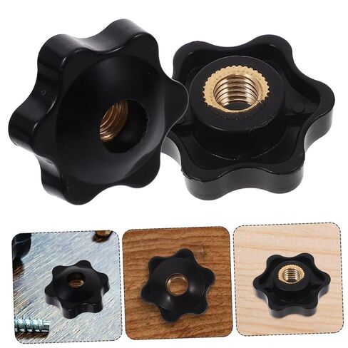 6pcs Adjustable Handle Screw Knob Plastic Hand Grip Knurled Knobs Easy Hand Tightening for Doors Equipment in Kuwait