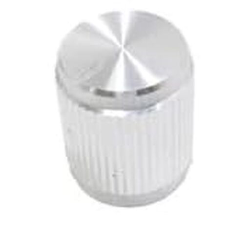 450-6003 Knobs & Dials Aluminum Knurled, Straight .50" H 16mm, SD 1/4 in, Color Silver in Kuwait