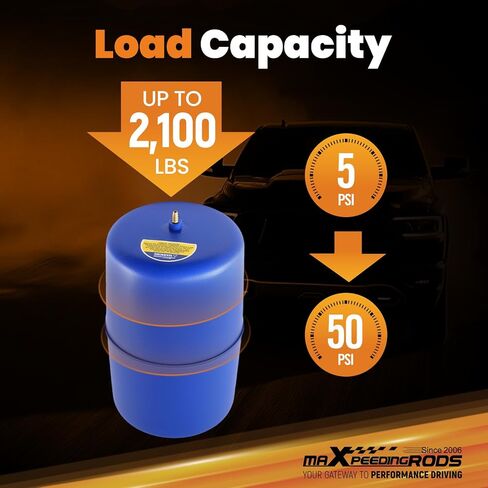 طقم زنبرك مساعد الهواء الخلفي maxpeedingrods 2100 رطل لسيارة Buick Century Regal 1973-1981، لسيارة شيفروليه EL Camino Malibu Laguna 1973-1988، لسيارة Oldsmobile Cutlass 1973-1987، طقم أكياس زنبركية هوائية ملفوفة in Kuwait