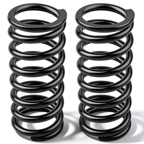 Heavy Duty Compression Springs, Black Coil Style, 1.7" Outer Diameter x 1.25" Inner Diameter x 3.9" Free Length, 1/4" (218 Gauge) Wire, 163 lbs/in Rate for Equipment Repair，2 Pack in Kuwait