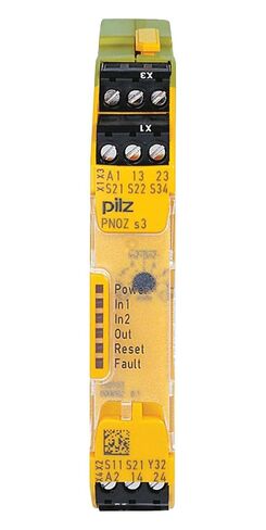 750103 Pilz - PNOZ s3 24VDC 2 n/o - مرحل الأمان PNOZsigma - E-STOP، بوابات الأمان، شبكات الإضاءة in Kuwait
