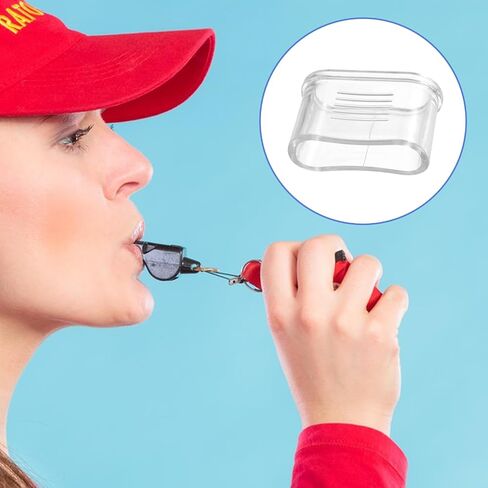 10Pcs Transparent Whistle Cover，Whistle Mouth Grip for Sport Training,Finger Whistle Coach and Referee Gear Accessories in Kuwait