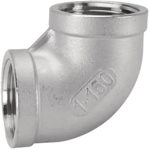 304 كوع من الفولاذ المقاوم للصدأ DN15 1/8" 1/4" 3/8" 1/2" 3/4" 1" 2" BSPT ذكر أنثى للأنابيب والصمامات تجهيزات أنابيب المياه (F-F، 1/4") in Kuwait