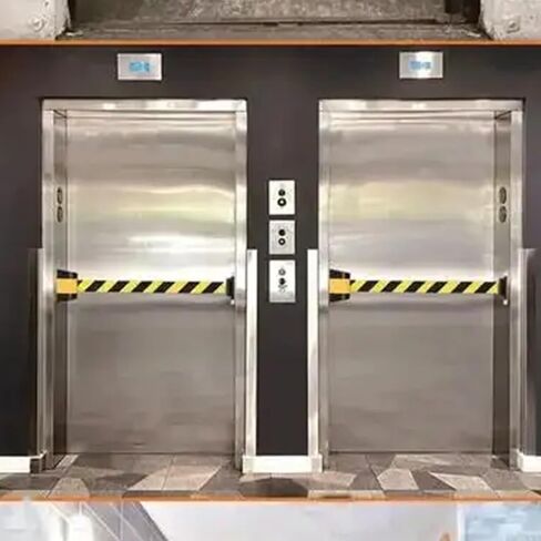 Magnetic Retractable Barrier Tape Safety, Safety Cordon Barrier, Queue Barrier Belt, Wall Mount Magnet adsorption for Separated Region(10M) in Kuwait