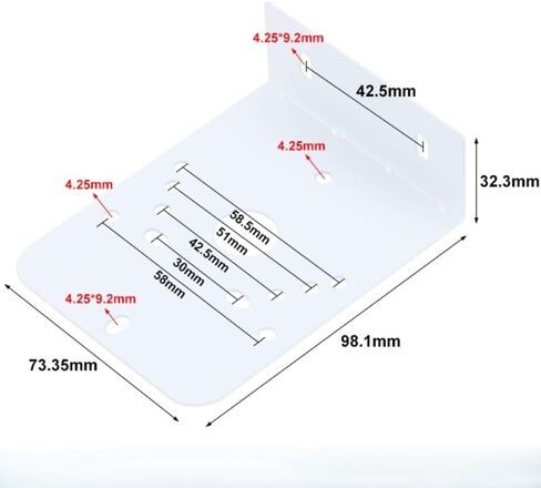 LED Rotating Strobe Beacon Warning Light Wall Mount Bracket/Rack (2Pcs) | Revolving Signal Lights Rack in Kuwait