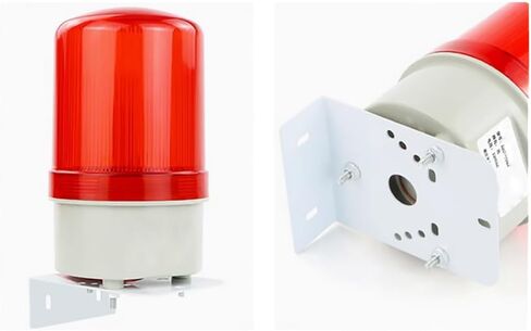 LED Rotating Strobe Beacon Warning Light Wall Mount Bracket/Rack (2Pcs) | Revolving Signal Lights Rack in Kuwait